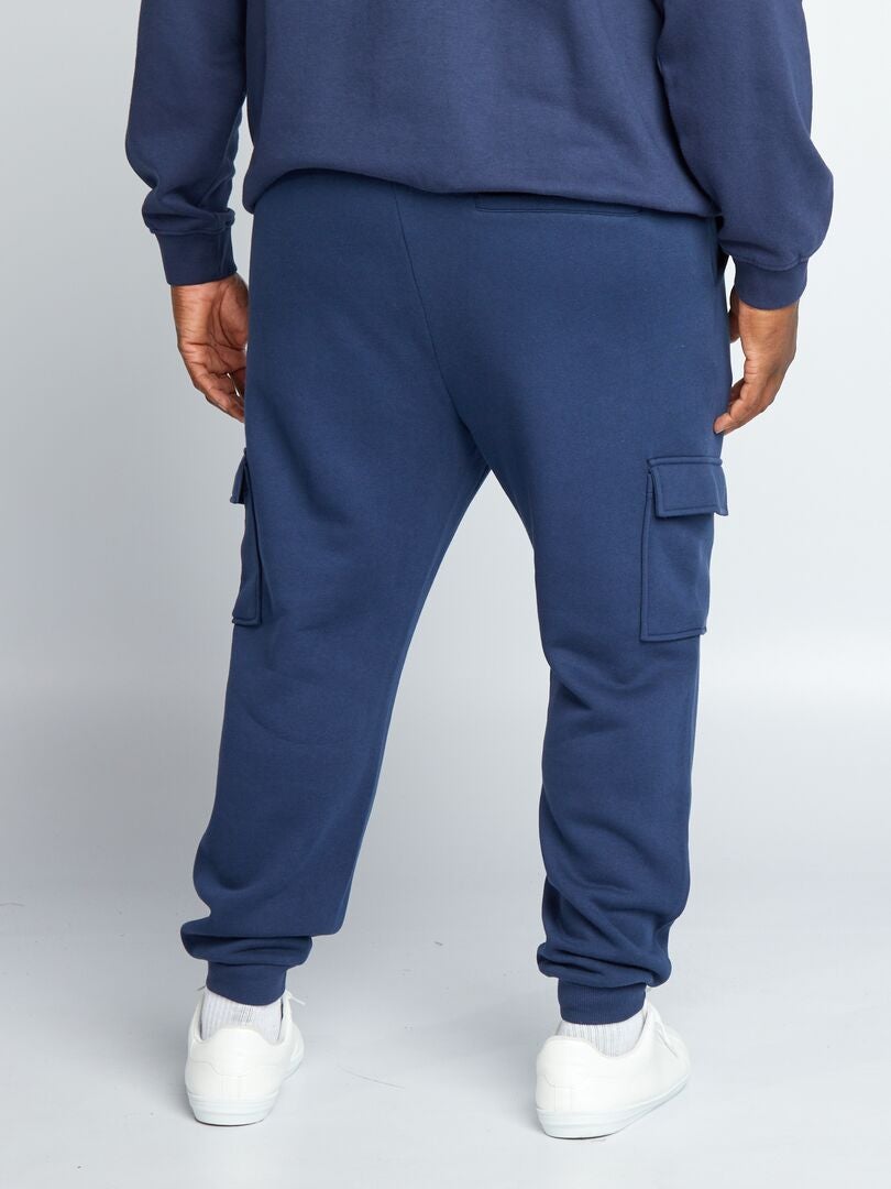 Calça de moletom estilo jogger - Azul e Preta