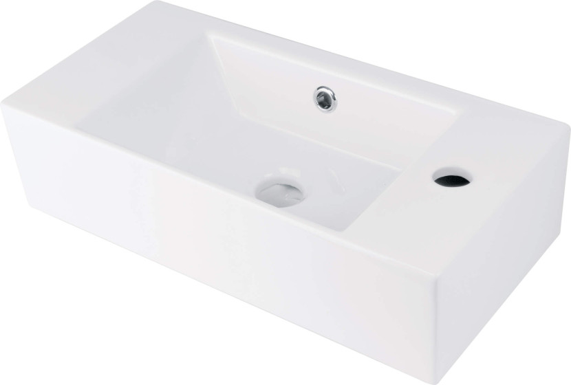 DEANTE Umywalka ceramiczna nablatowa - prawa
