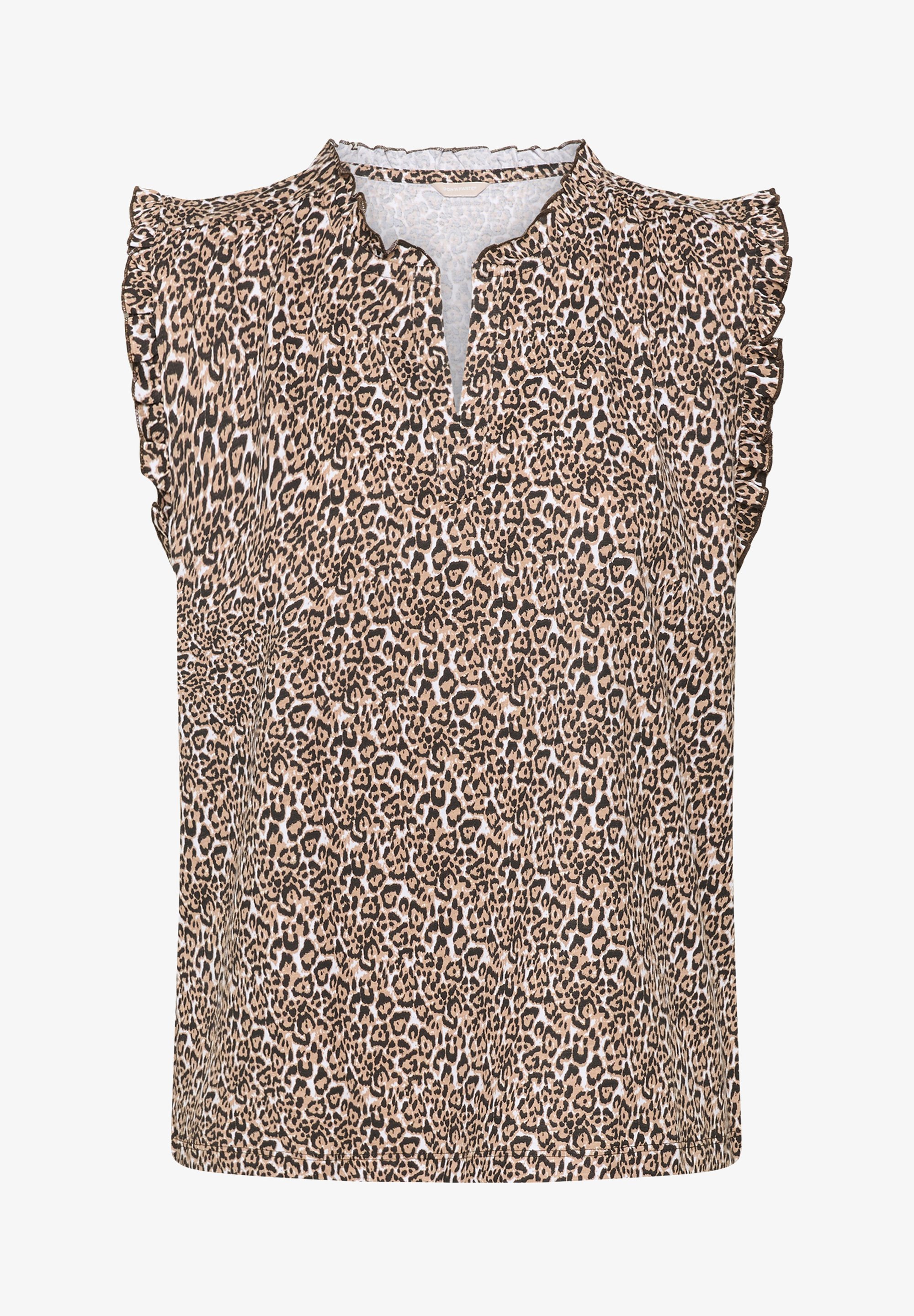 Bon'A Parte BPTAMIA - Top - imprimeu leopard maro