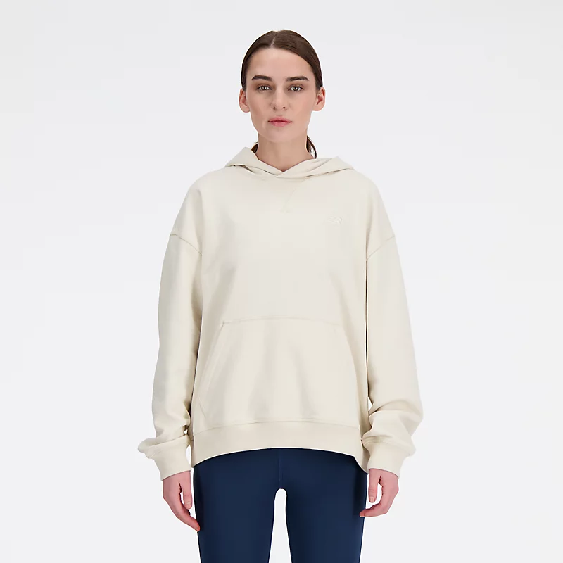 Damen-Leichtathletik-Frottee-Hoodie - LEINEN