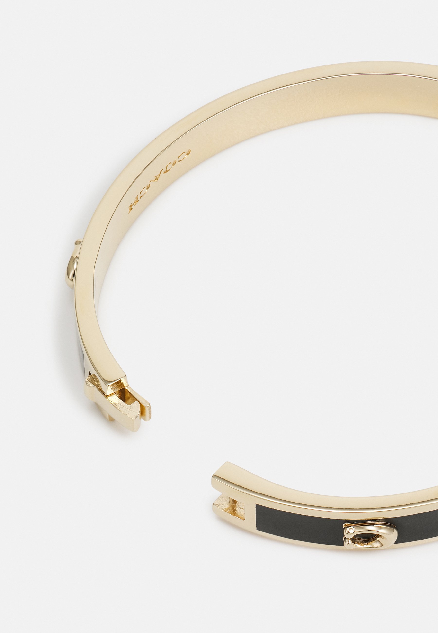 Bracelet Coach à charnière à tenon - Bracelet - noir/doré