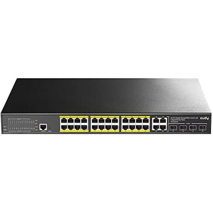 Switch réseau - CUDY - GS2028PS4 - 24 ports GE - 4 ports SFP - 300W PoE+