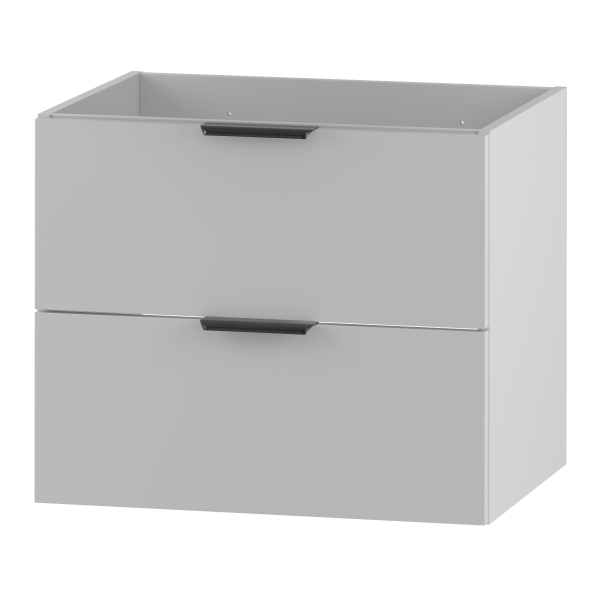 Biała Szafka pod Umywalkę 60cm 2 Szuflady Pile