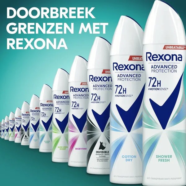 Rexona Women Advanced Protection Shower Fresh antiperspirant sprej 150ml
