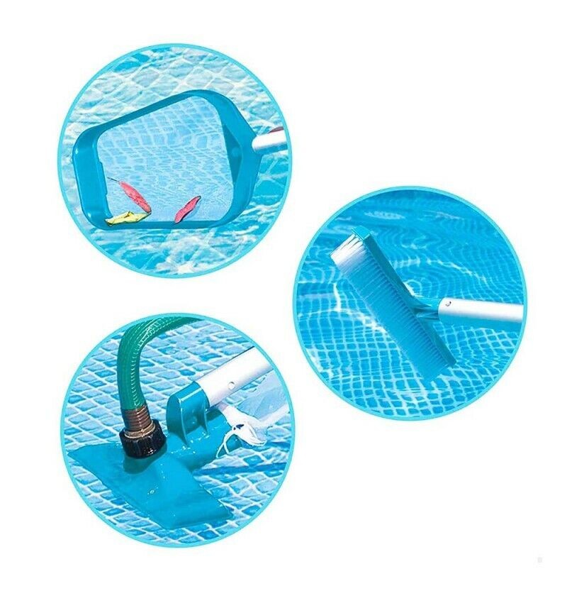 Kit de nettoyage de base Intex avec ramasseur de feuilles, brosse et tête de nettoyage