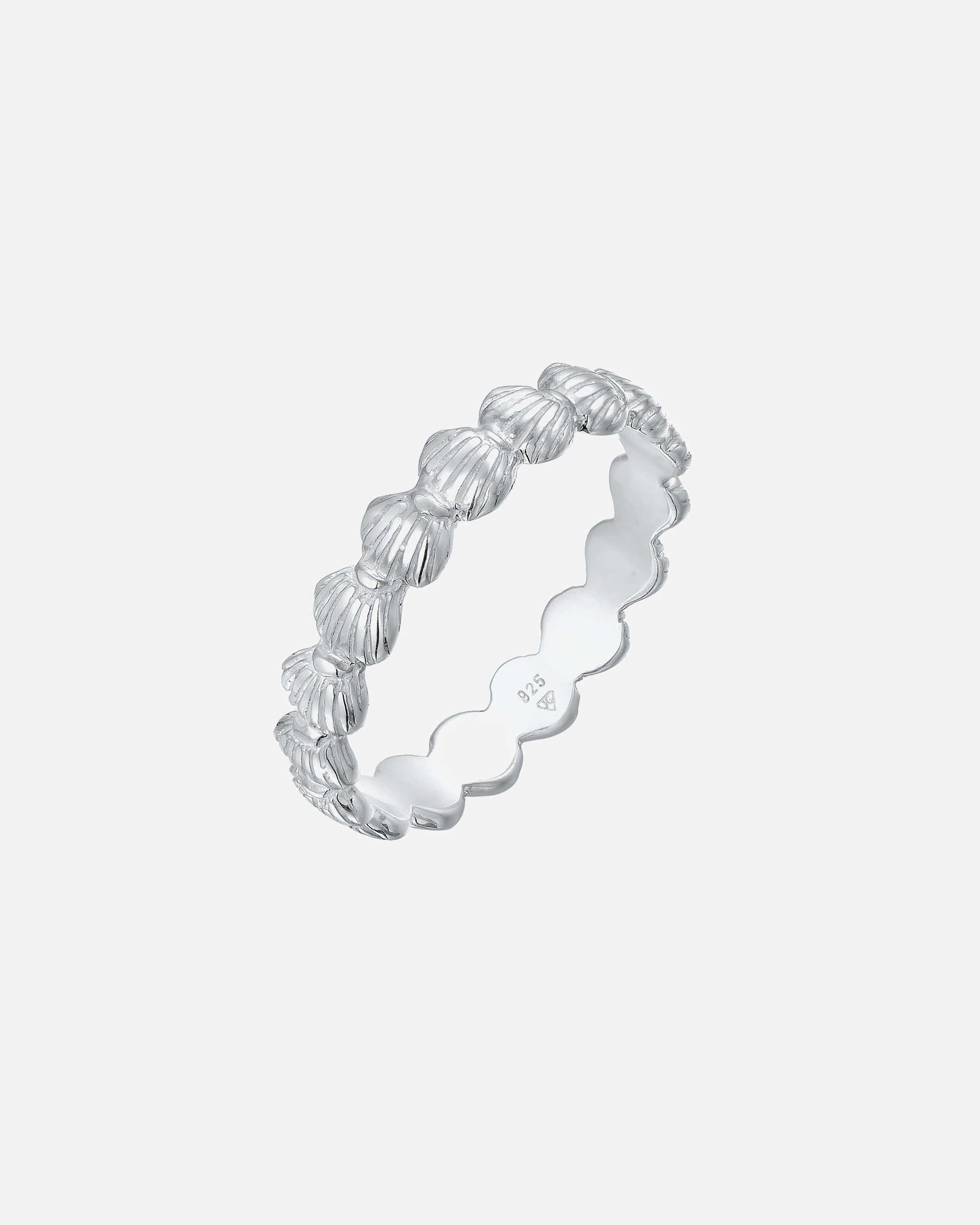 Elli Femmes Bande Coquillages Maritime Plage Look Été en Argent Sterling 925