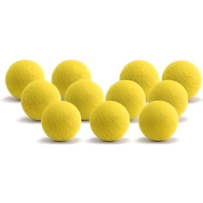 11 Palline da calcio balilla in sughero giallo - Bonzini - EO-046G-O4XN