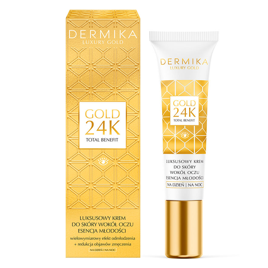 Essence contour des yeux Dermika 15 ml Or 24 carats
