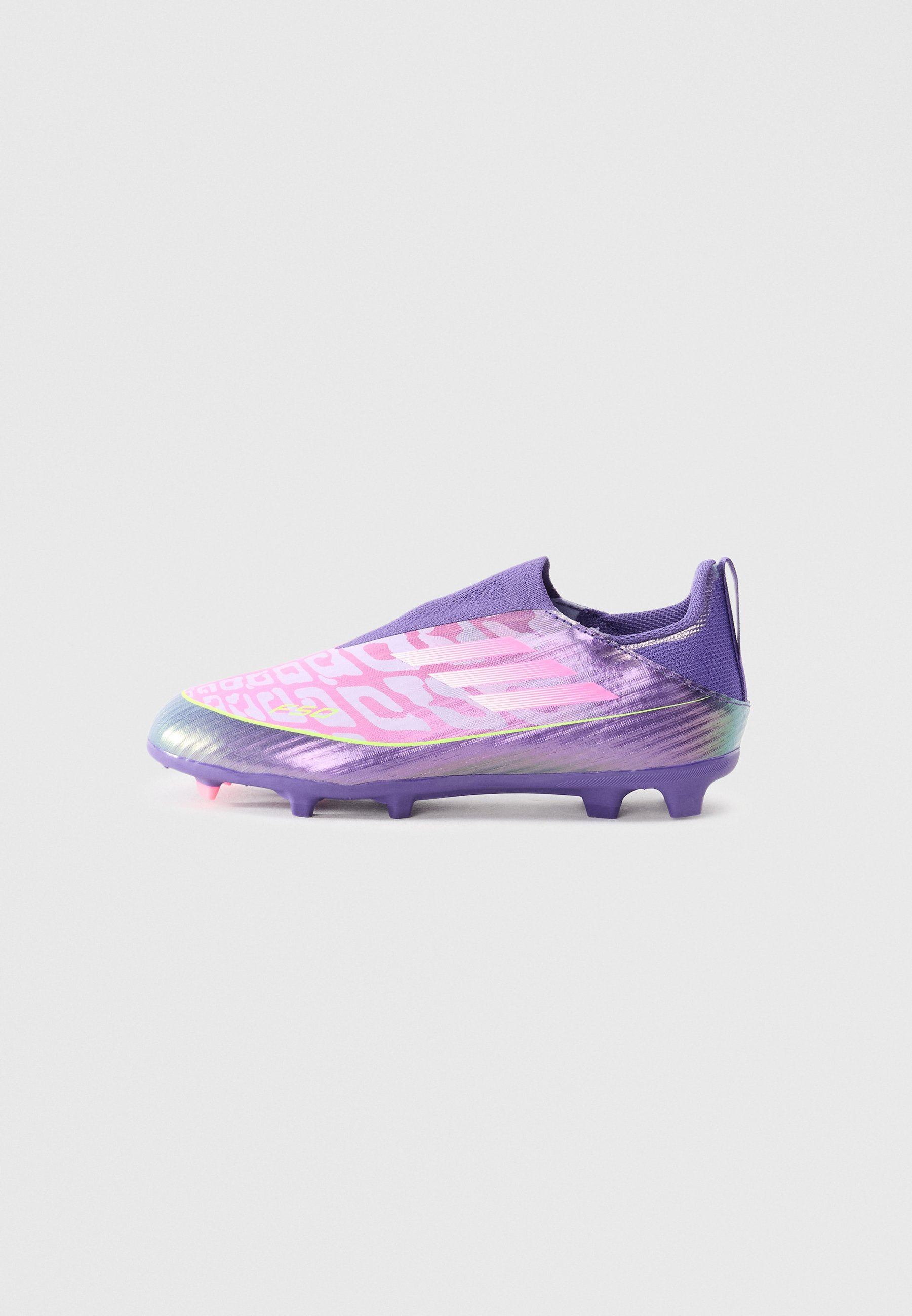 adidas Performance F50 LAMINE YAMAL LEAGUE UNISEX - Fotballsko for fast underlag - unity purple/white/lucid lemon