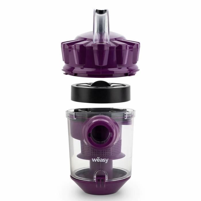 Weasy WS10 Beutelloser Multizyklon-Staubsauger – 1,5 l – 4,2 m Kabel – Klasse A – Lila