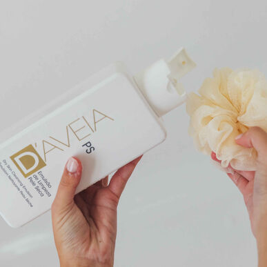 D'AVEIA Rensende emulsjon for tørr hud 500 ml 500 ml
