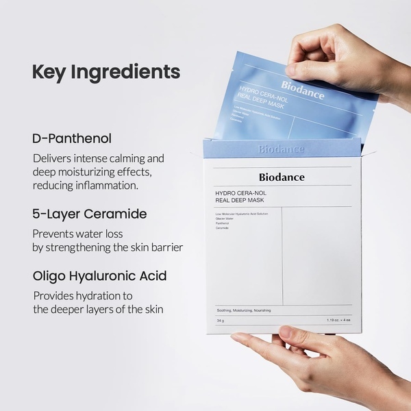Mascarilla facial Biodance Hydro Cera-Nol Real Deep individual