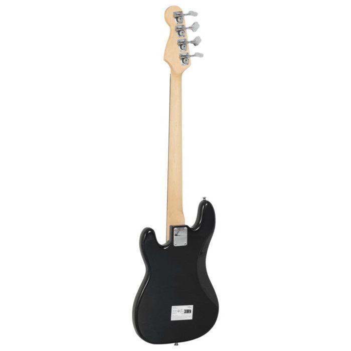 Bajo eléctrico para principiantes, funda marrón y blanca, talla 4.46.