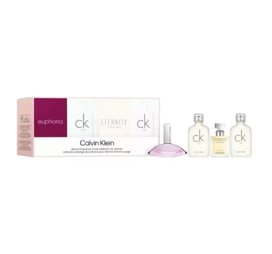 Calvin Klein woda perfumowana Euphoria Woman 4 ml   Eternity for Women 5 ml   woda toaletowa CK One 2 x 5 ml
