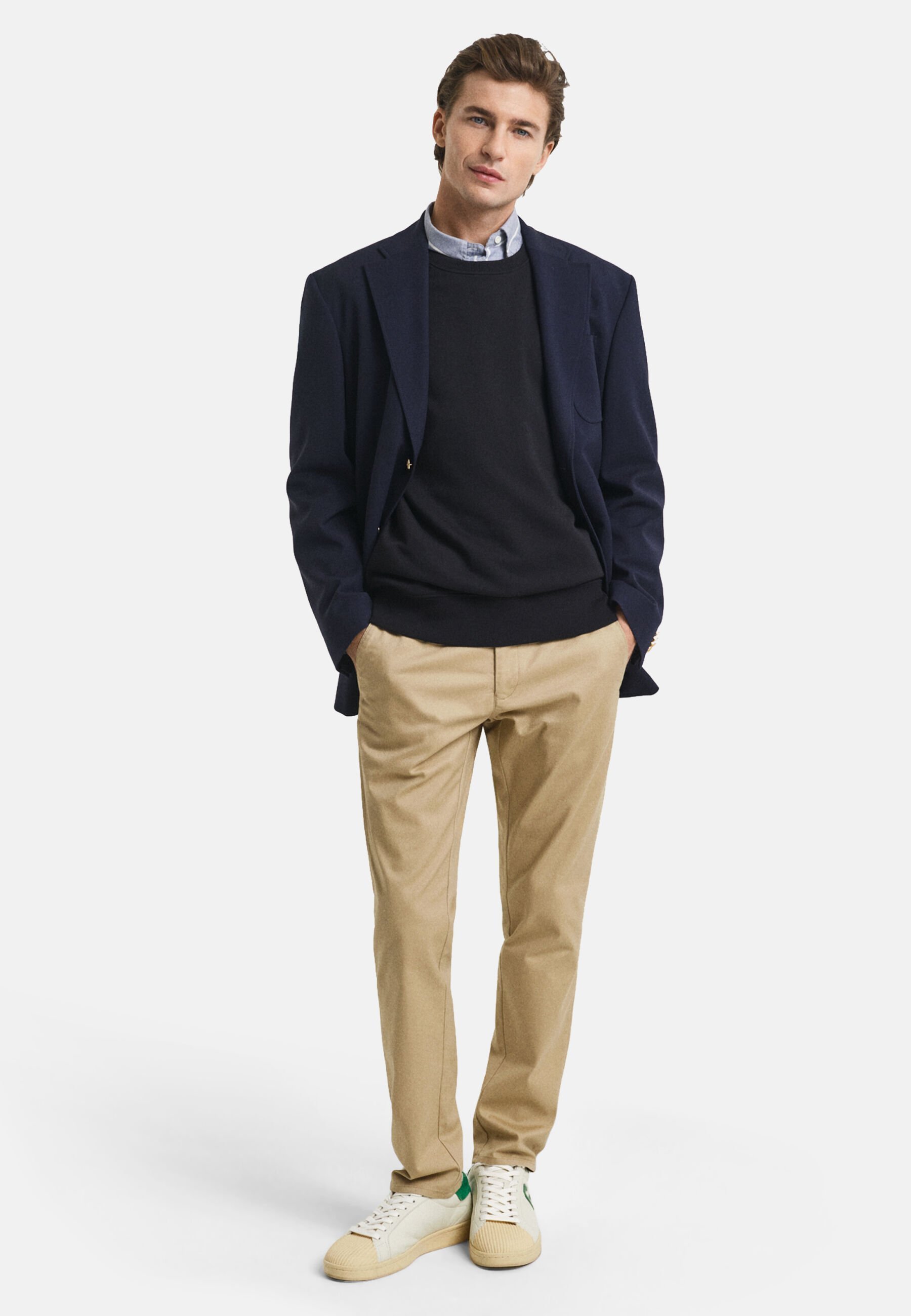 GANT SHIELD C-NECK - Sweatshirt - zwart