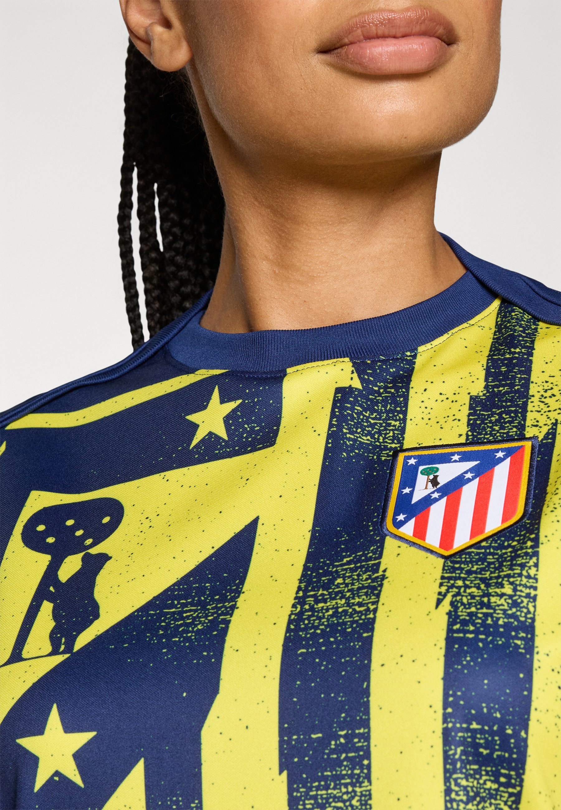 Nike Performance ATLÉTICO MADRID ACADEMY PRO AWAY - Koszulka sportowa - binary blue/vibrant yellow