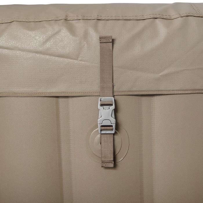 Bañera de hidromasaje inflable redonda Lay-Z-Spa con resortes tipo palmera y chorros de aire - BESTWAY - 60017