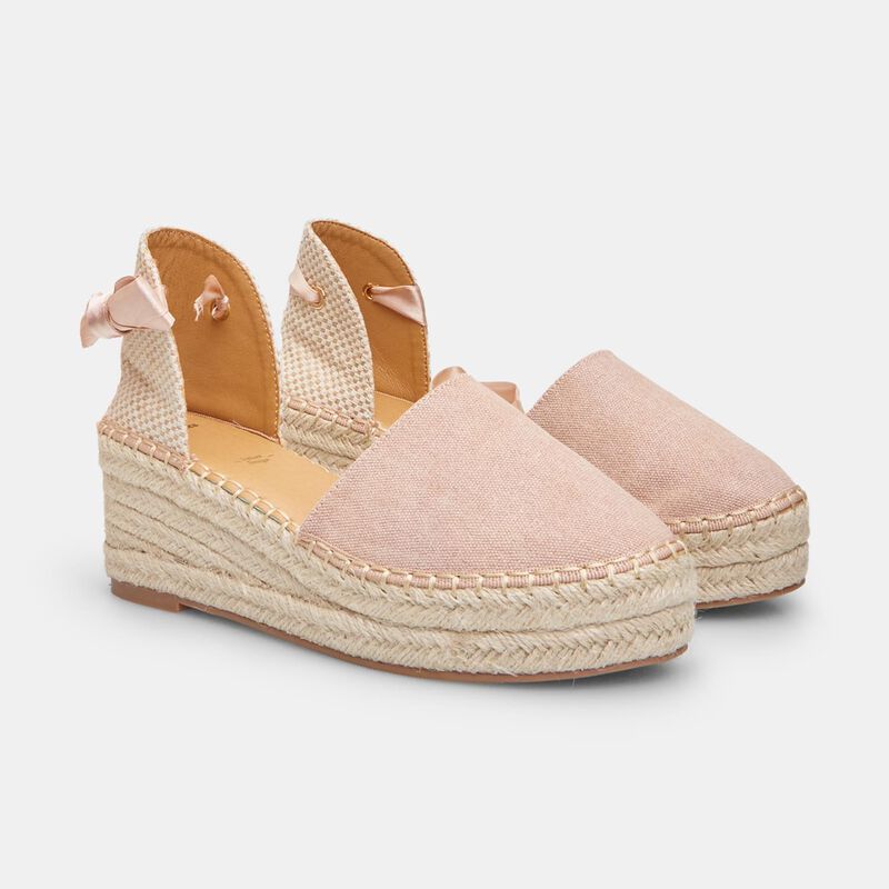 BATA espadrilles met sleehak van 6 cm voor dames