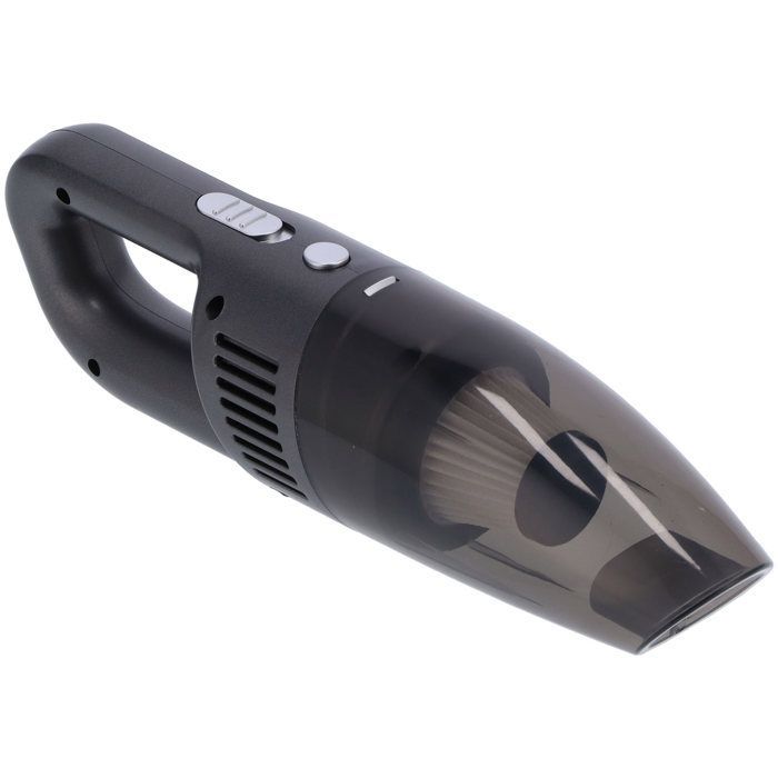 120W Portable Car Vacuum Cleaner, Handheld Vacuum, Wet and Dry, USB Charger, with 5 Connectors, Silver