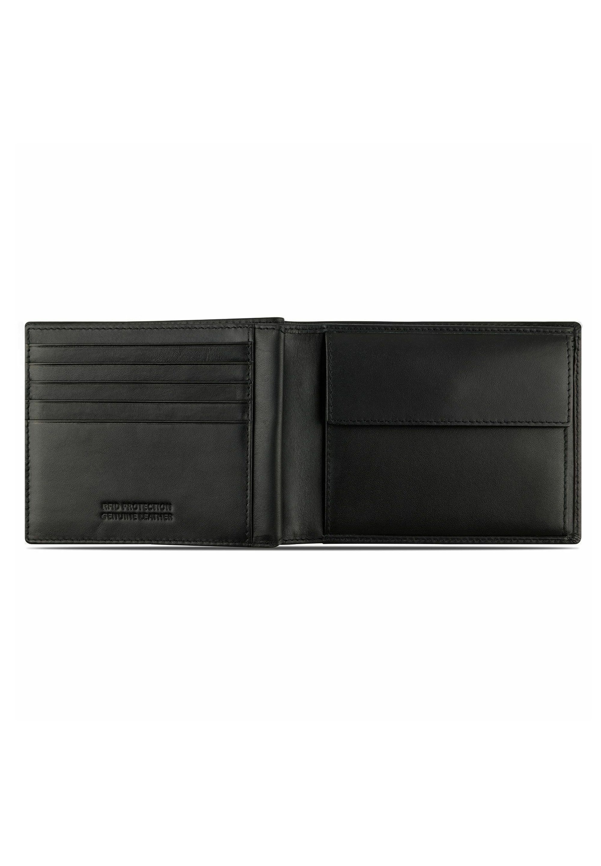 bugatti SUPER SLIM GELD RFID SCHUTZ 9 CM - Portemonnee - schwarz