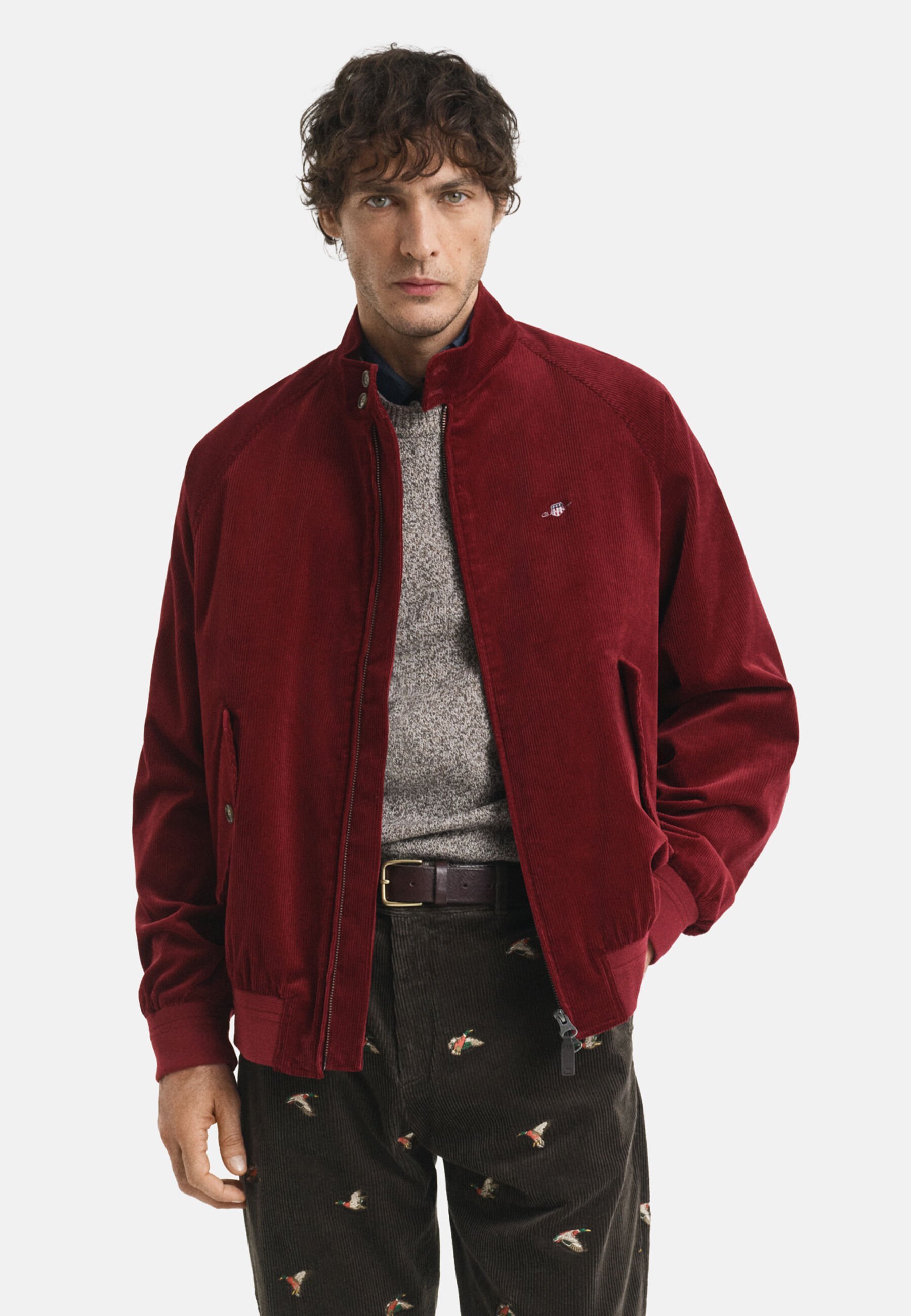 GANT HARRINGTON - Blouson aviateur - rouge bouffant