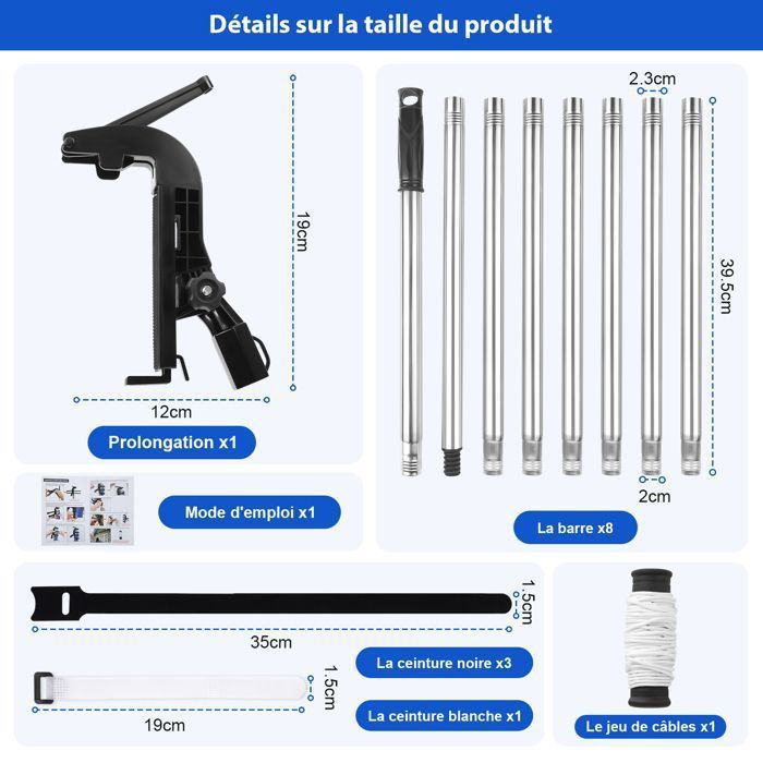 Aerosol Can Extension Pole Adapter - 2.95 meter telescopic pole - Adjustable nozzle with lanyard