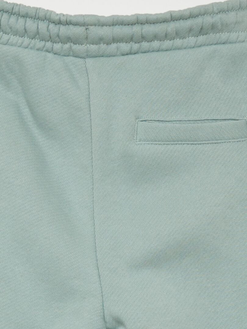 Calças de moletom French Terry com costuras - VERDE