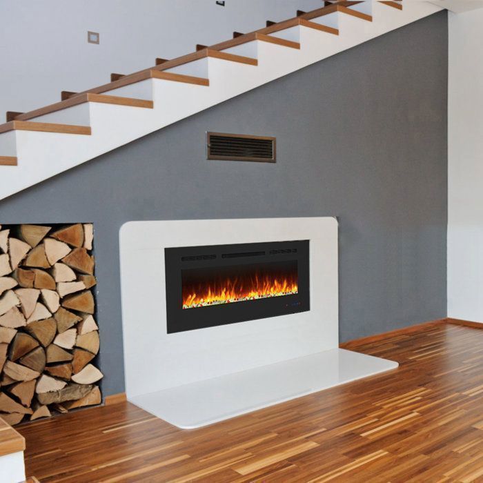 Multifunctional Electric Fireplace - 13 Flame Colors, 169 Combinations, 2 Power Levels (750W/1500W), Timer