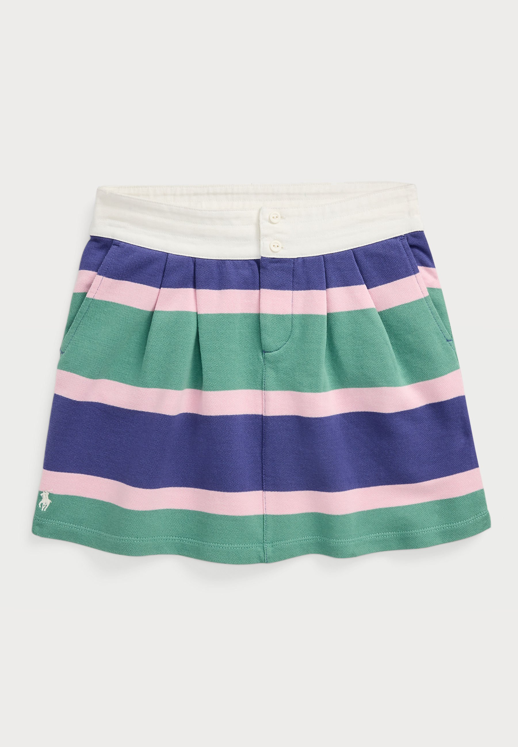 Gonna da rugby a righe in spugna di cotone Polo Ralph Lauren - Gonna a trapezio - Fairway Multi