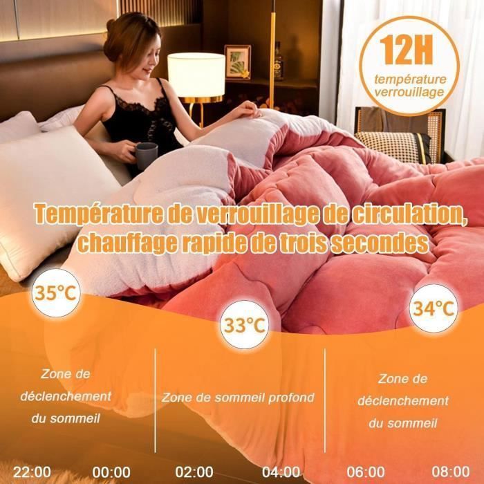 Couettes Imprimees 220X240, Couette Double Plume D'Oie Édredon, Anti Allergène Couette, Super Doux, Chaud Et Confortable,