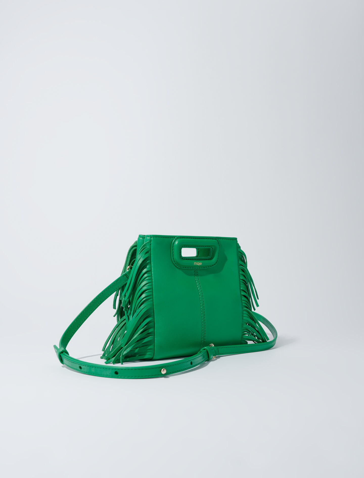 Leren handtas met ketting - Vert Casino
