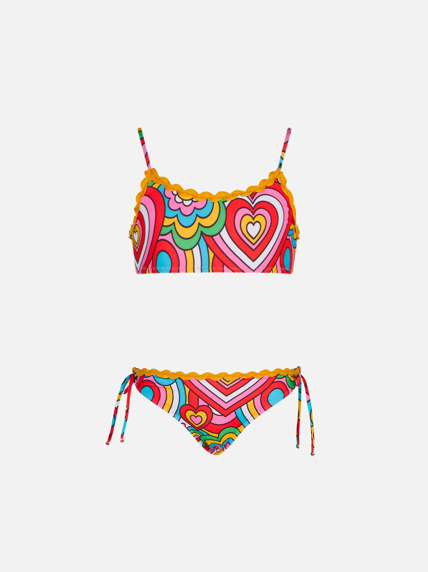 Bralette bikini met veelkleurige print voor meisjes