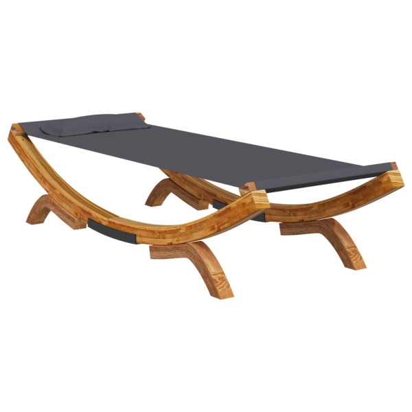 Hamak Antracyt 100 x 188.5 x 44 cm Drewno vidaXL