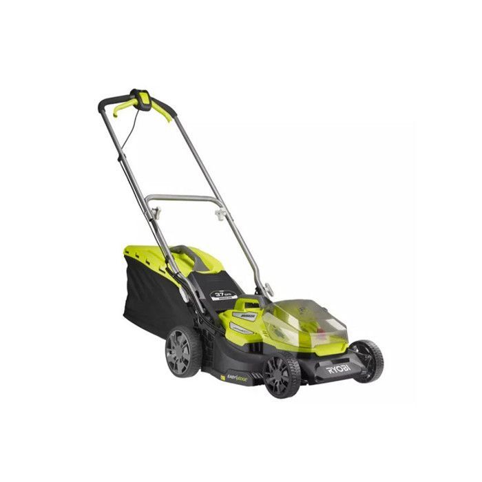 Rasaerba RYOBI 18V senza spazzole - Larghezza di taglio 37 cm - Batteria e caricabatterie non inclusi - RY18LMX37A-0