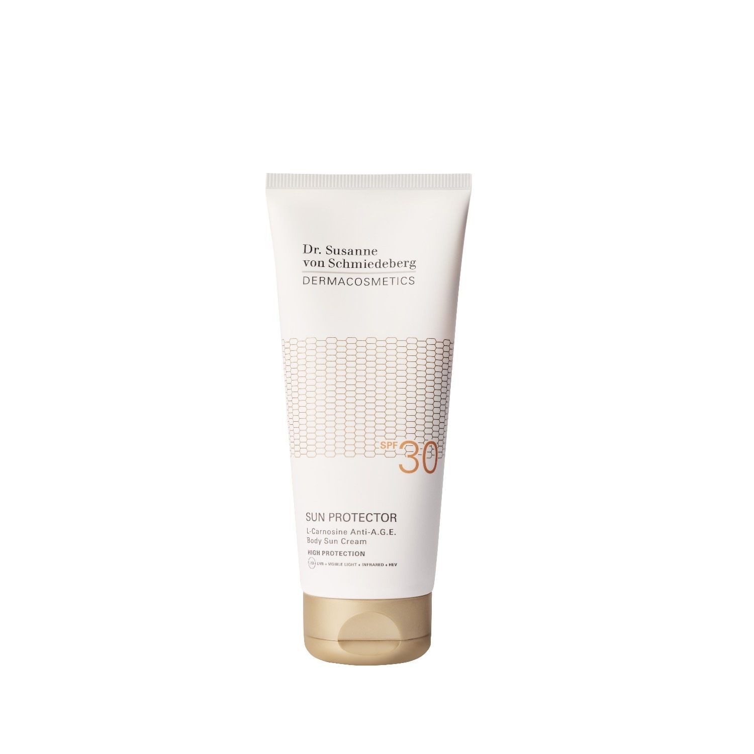 Dr. Susanne von Schmiedeberg kremas nuo saulės L-Carnosine Anti-AGE kūno apsaugos nuo saulės – 200 ml