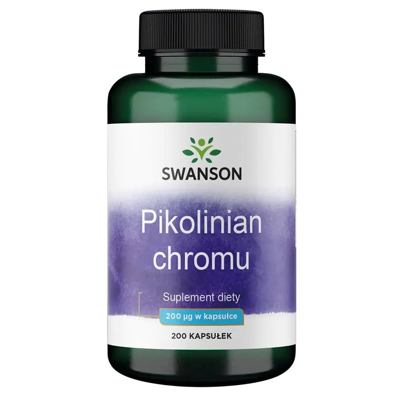 Swanson Pikolinian Chromu 200 mcg Kapsułki