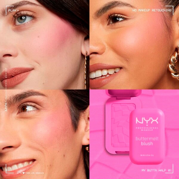 NYX Professional Makeup 01 My Butta Half Buttermelt rumenilo 5g