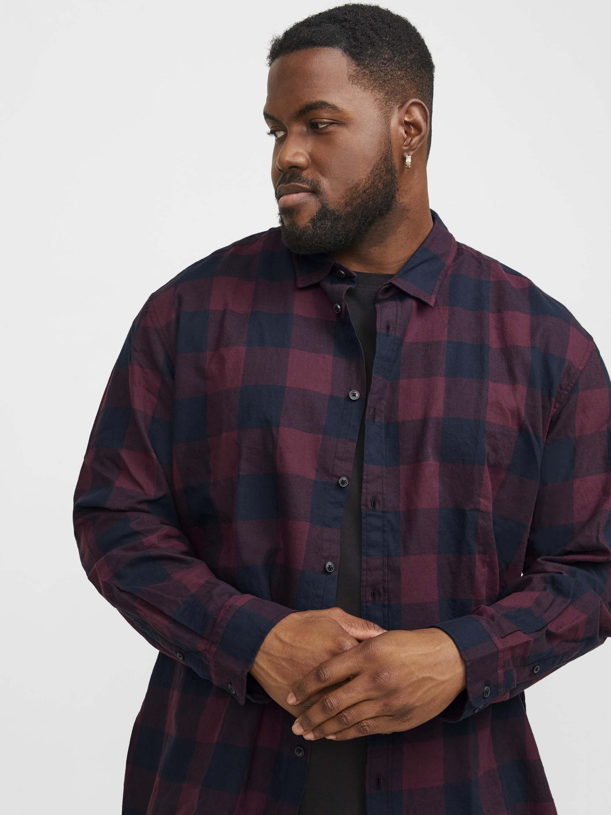 Jack & Jones JJEGINGHAM SHIRT - Hemd - Port Royale