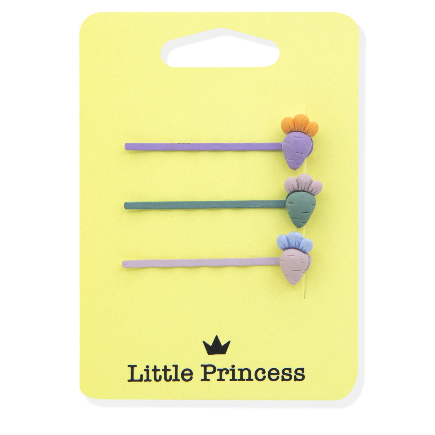 Sada 3 mrkvových sponiek do vlasov pre malú princeznú Doplnky