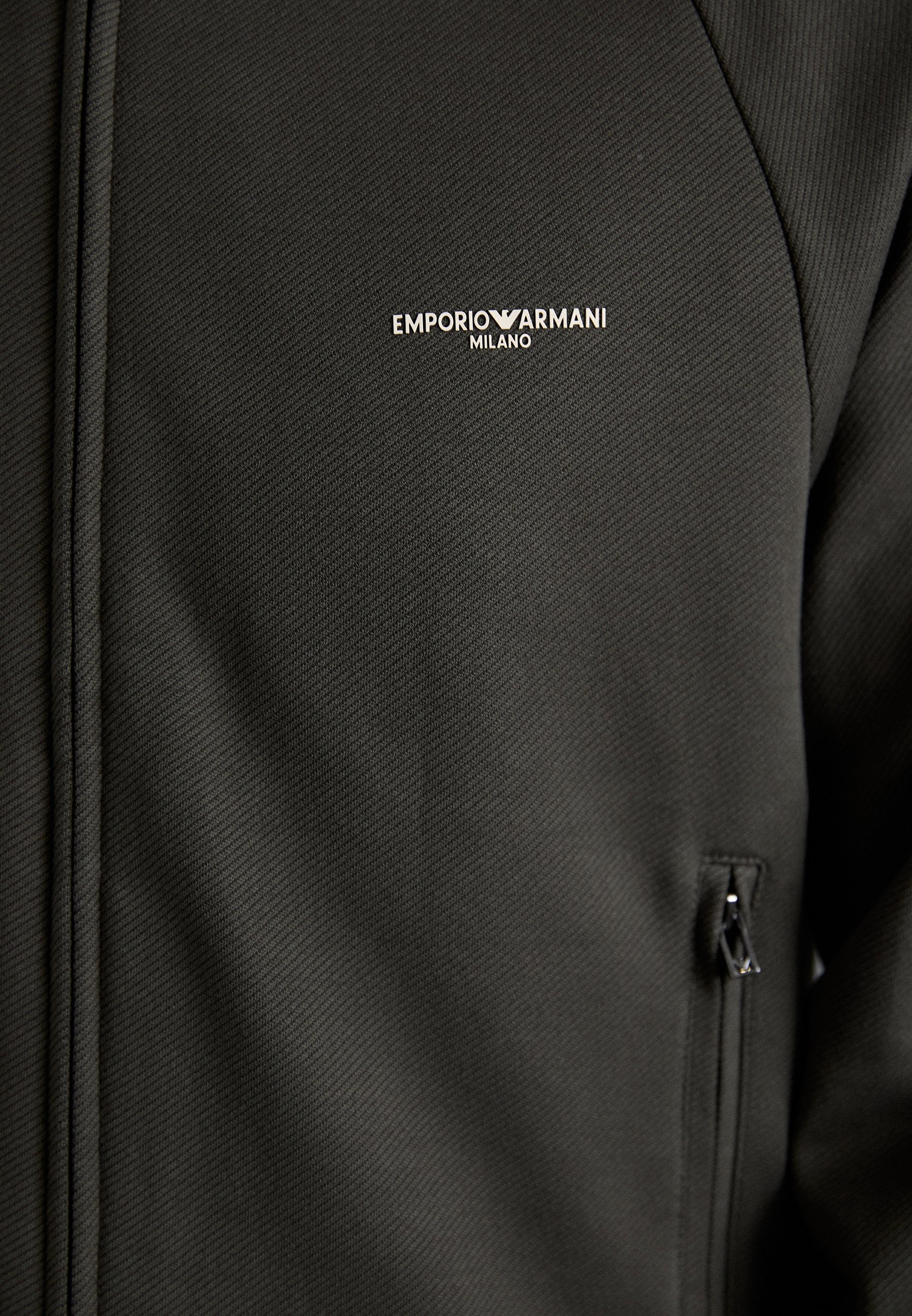 Felpa con zip Emporio Armani - inchiostro nero