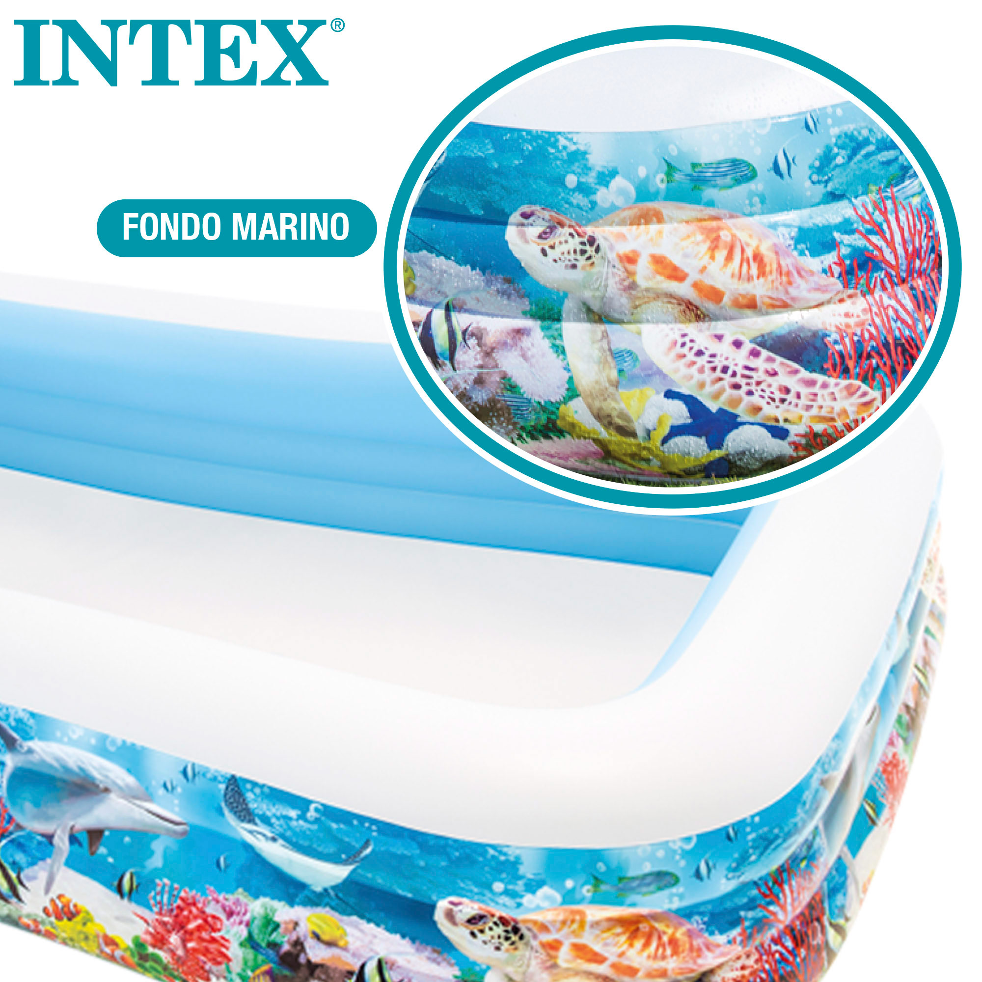 Piscina inflável tropical Intex 305x183x56 cm - 1020 litros