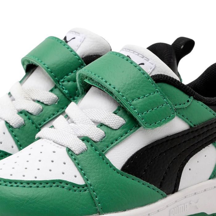 Zapatillas Puma Rebound V6 Lo Ac+ Inf para bebés y niños pequeños, color blanco, 397420-05