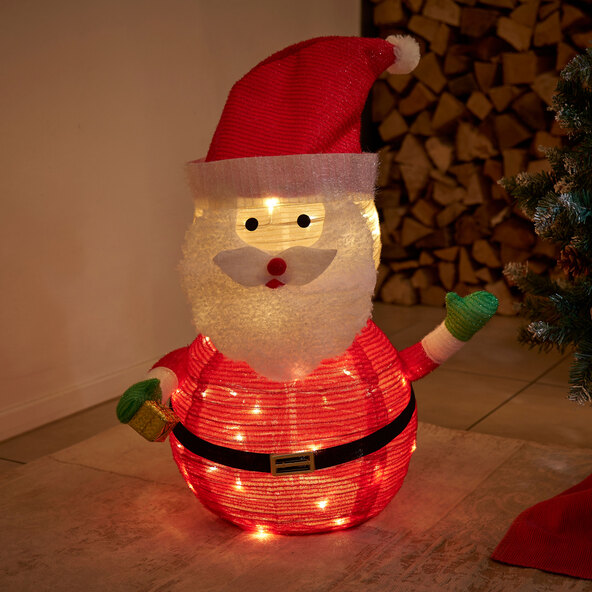 Kleine LED Weihnachtsfiguren, Santa