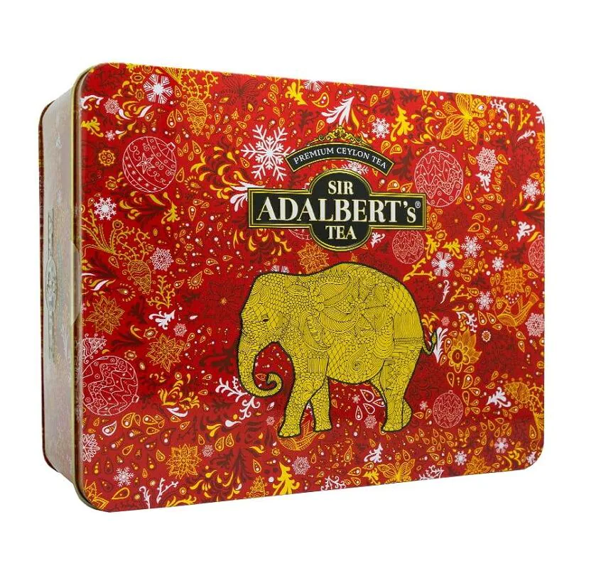 Adalberts Black Tea Golden Gift Box Czerwony