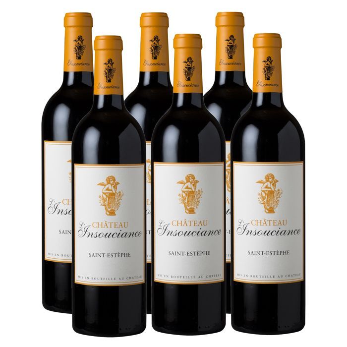 CHÂTEAU L'INSOUCIANCE 2017 - SAINT ESTEPHE - VIN ROUGE - LOT DE 6x75CL