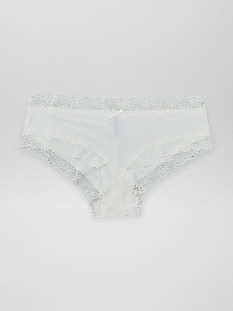 Set van 2 microvezel slipjes - ZWART