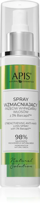 Apis Natural Cosmetics Natural Solution 3% Baicapil Posilující sprej proti vypadávání vlasů