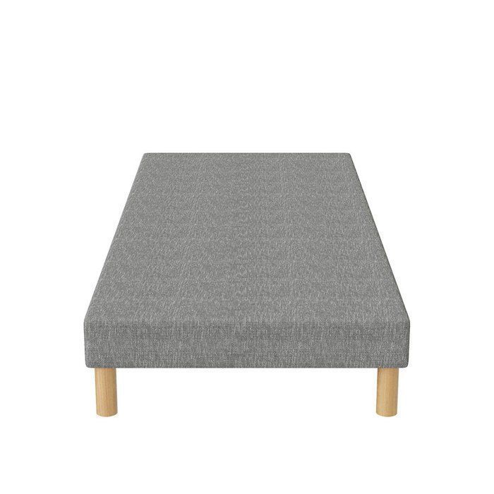 Base de cama estofada FIRST, cinza, 80x190 cm