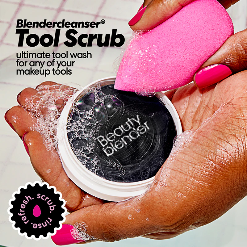 beautyblender® Sabonete de carvão ativado para limpeza de pincéis e esponjas de maquiagem