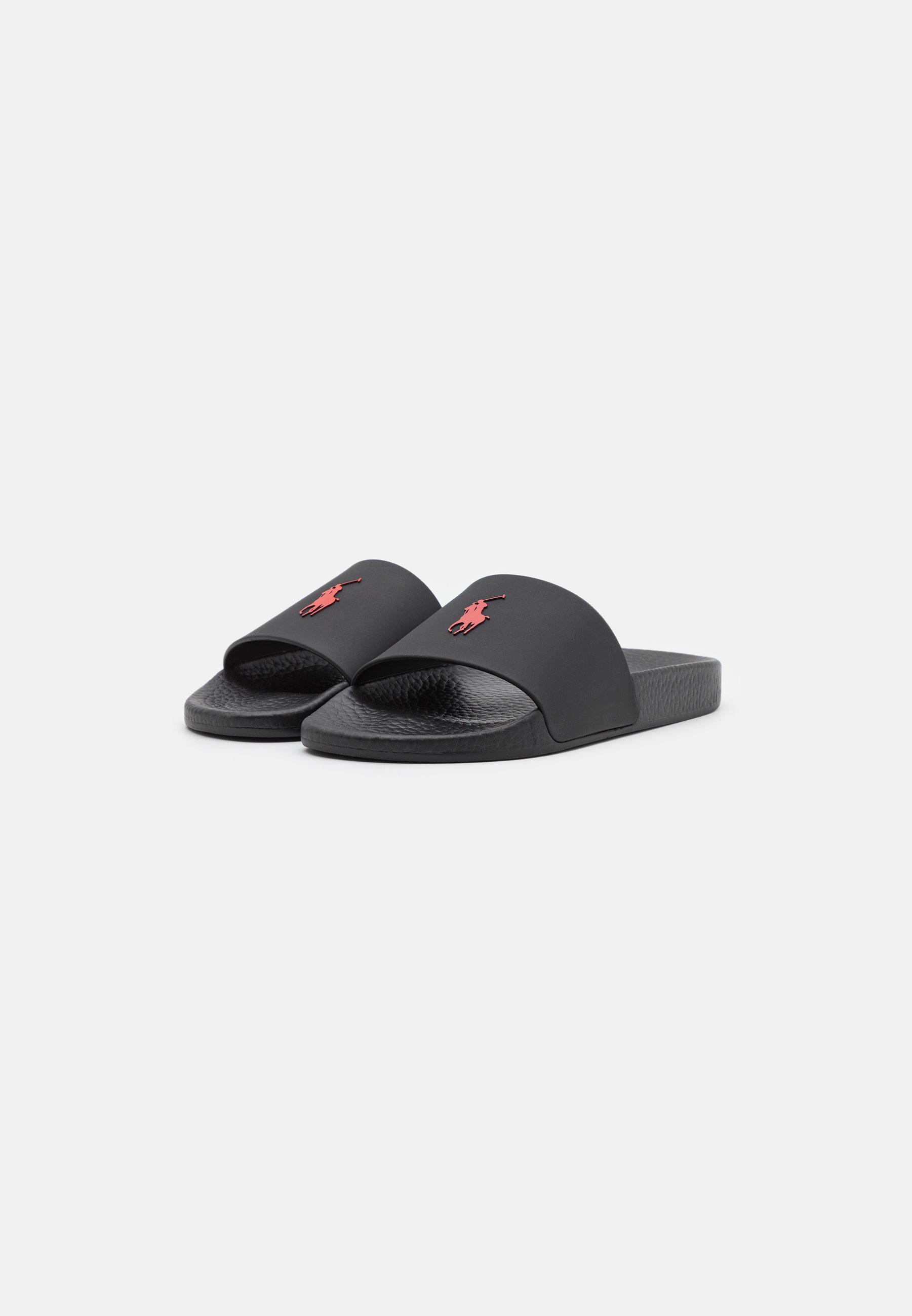 POLO RALPH LAUREN SIGNATURE PONY SLIDE - Nazouvací boty do bazénu - black/red